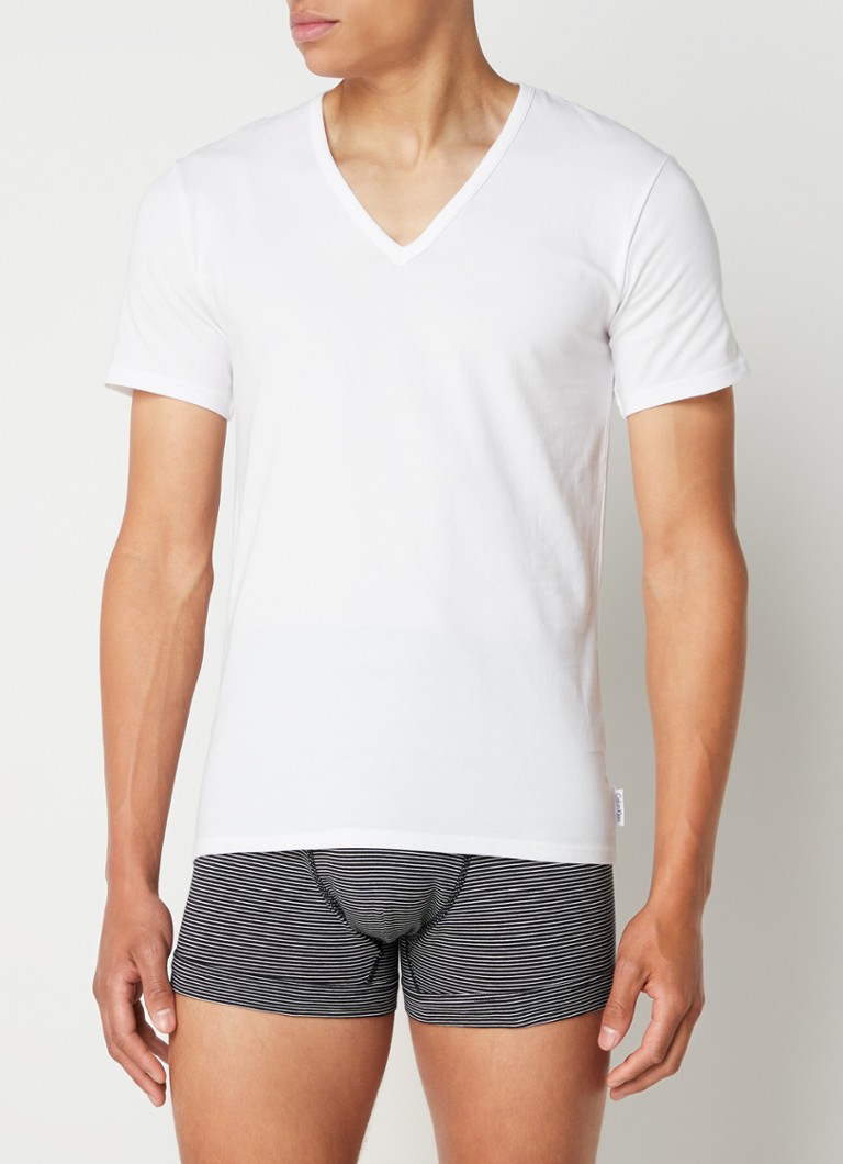 Lot de 2 t-shirts Calvin Klein coupe moderne et col en V
