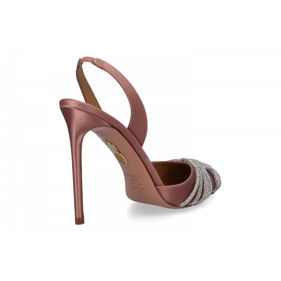 Aquazzura - Pumps GATSBY 105 Satin - pink