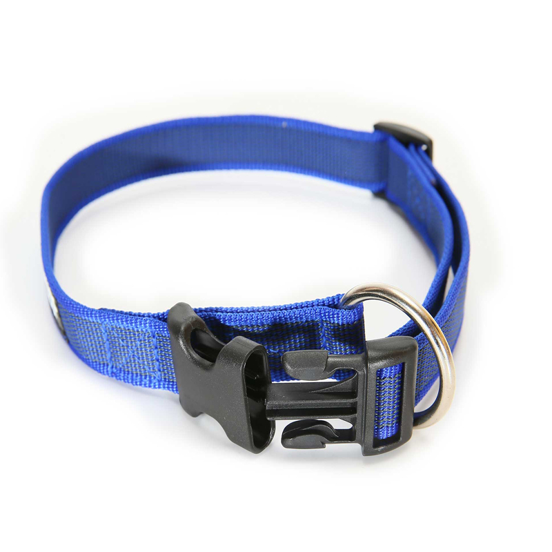 JULIUS-K9 Hundehalsbänder JULIUS-K9 Julius K9 Halsband 25mm x 39-65cm blau/ grau