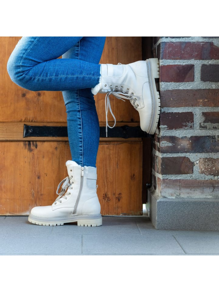 palado Schnürstiefeletten in Beige günstig kaufen