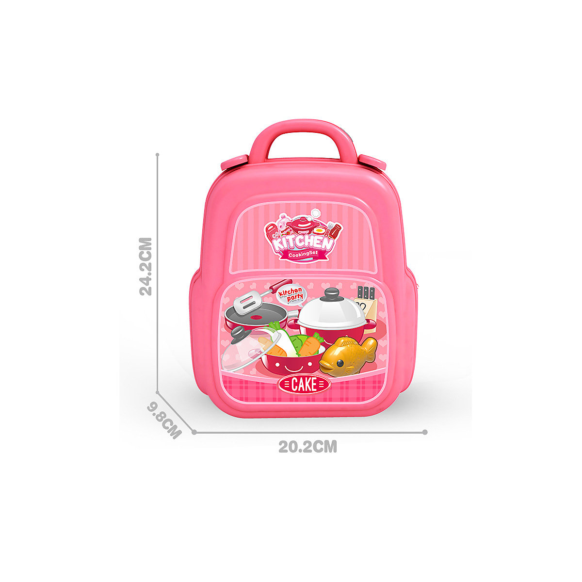 Rucksackspielzeug für Kinder Simulations-Spielhaus-Set