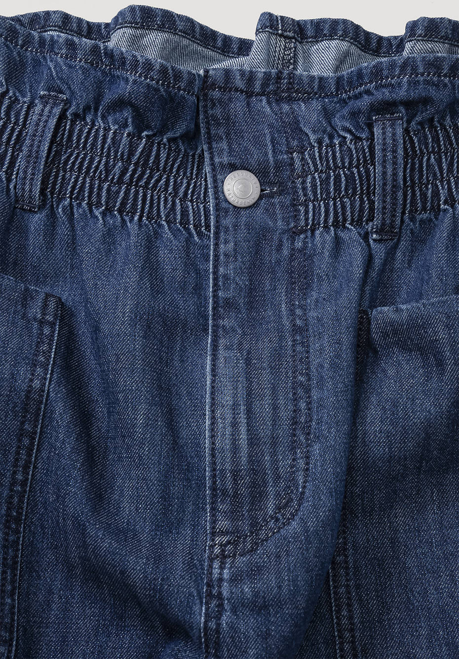 Jeansshorts aus Bio-Denim mit Kapok