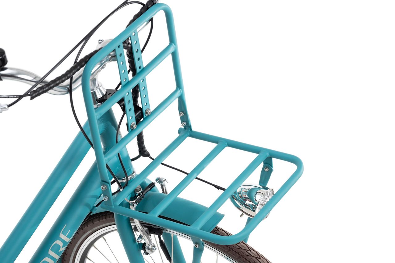 Adore Alu E-City-Bike Damen 28'' Cantaloupe blau 36 V/10,4 Ah 3 Gänge
