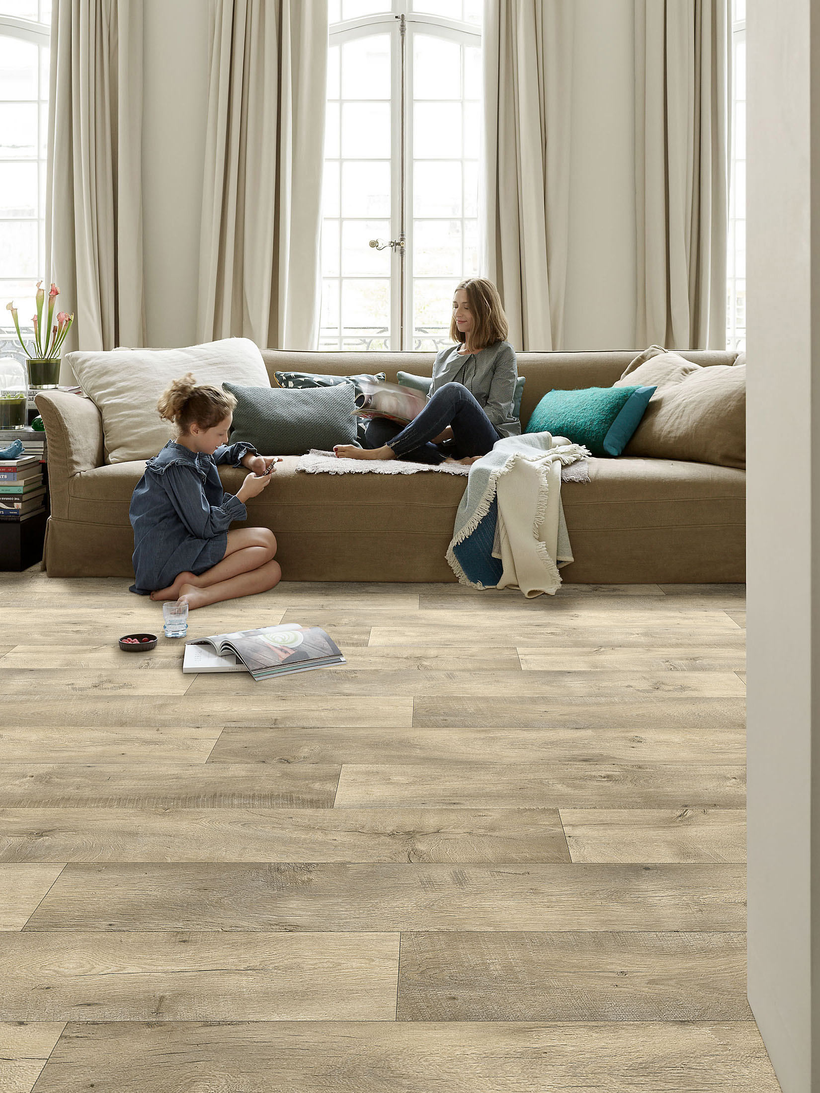 Woodlife Tex Vinyl-Rollenware, Dark Oak