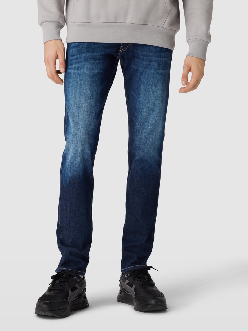 Jeans im 5-Pocket-Design Modell 'ANBASS' in marineblau