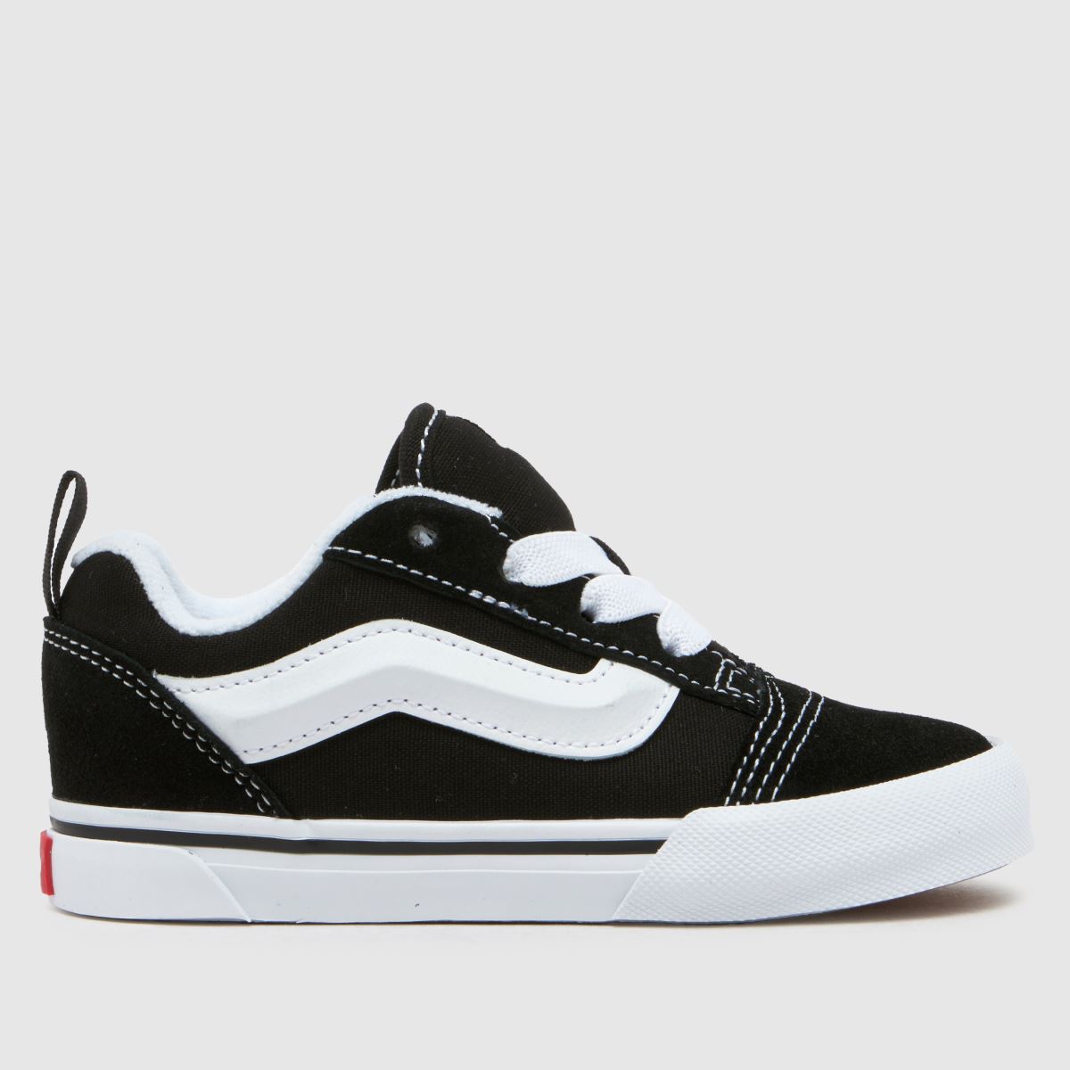 Črno-beli športni copati Vans knu skool za malčke