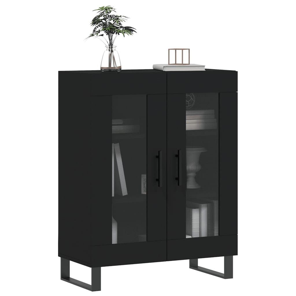 vidaXL Sideboard Sideboard Schwarz 69,5x34x90 cm Holzwerkstoff (1 St)
