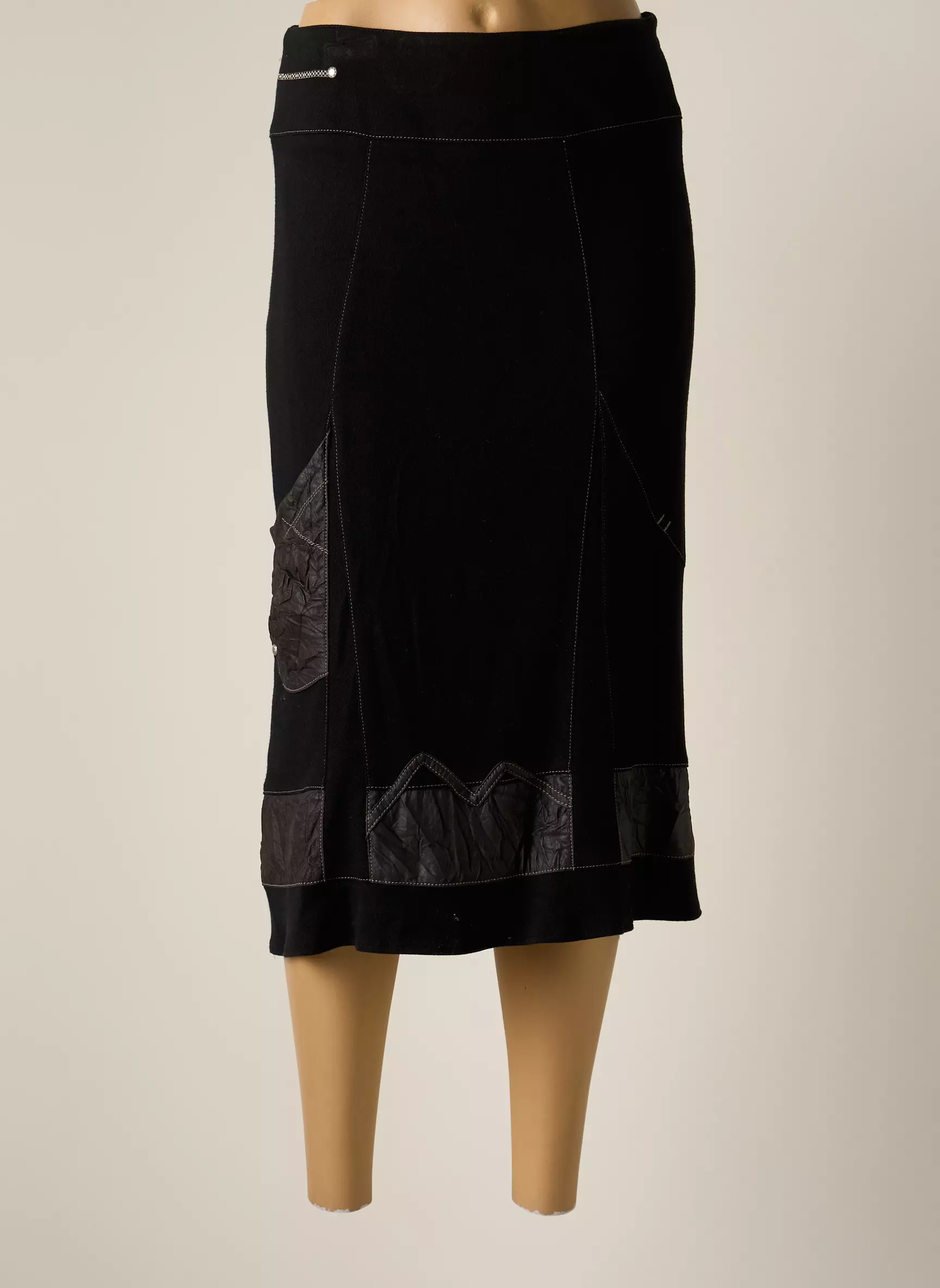 Jumfil Jupes Mi Longues Femme couleur noir