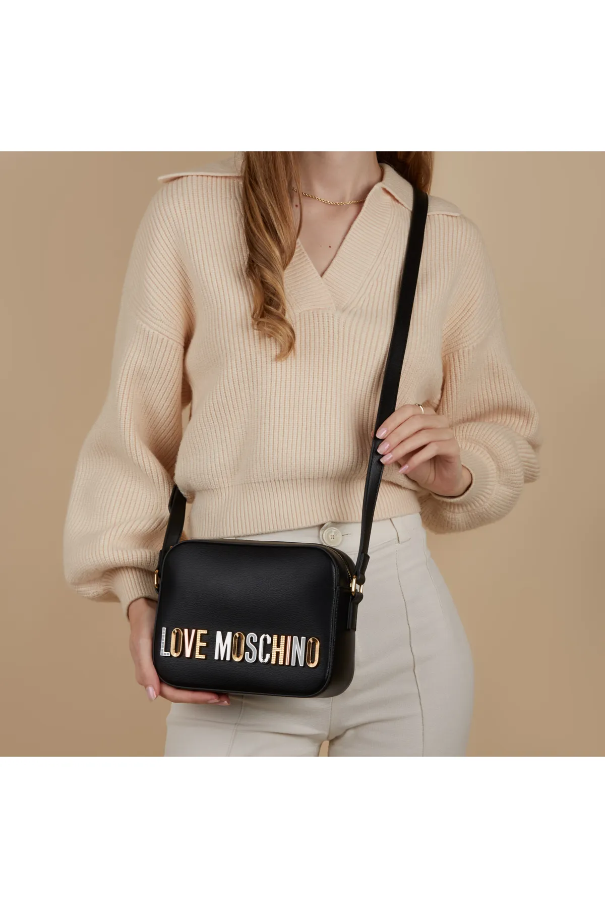 1'ASLAN  Love Moschino Damen Umhängetasche Schwarz JC4304PP0IKN0000