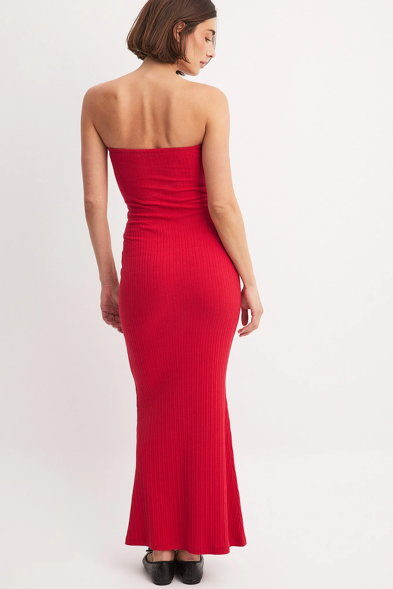 Maxi-Röhrenkleid mit Drehung vorne