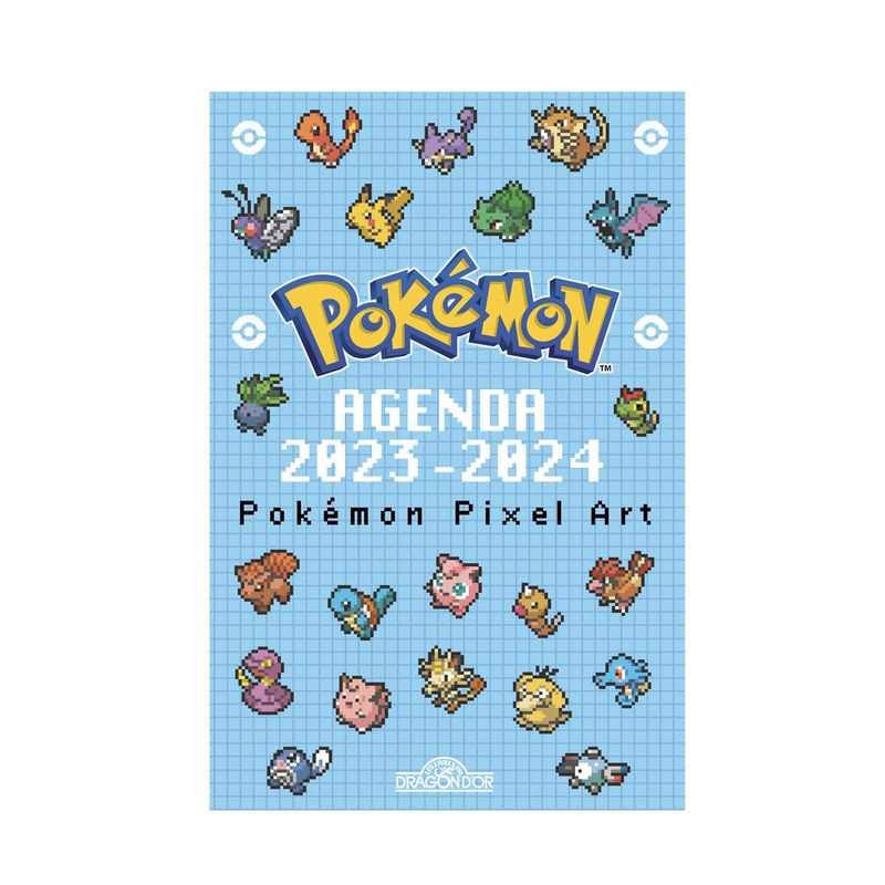 Livre Agenda Pokémon Pixel Art 2023-2024 - Gründ