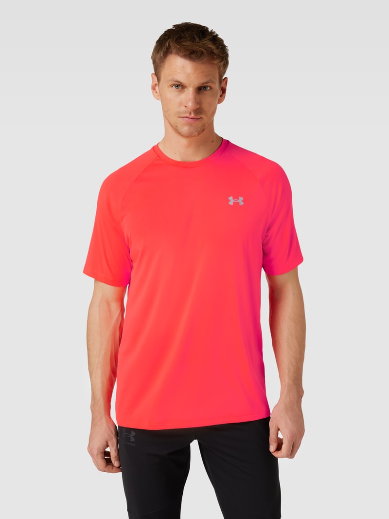 T-Shirt mit Rundhalsausschnitt und Logo-Print in pink