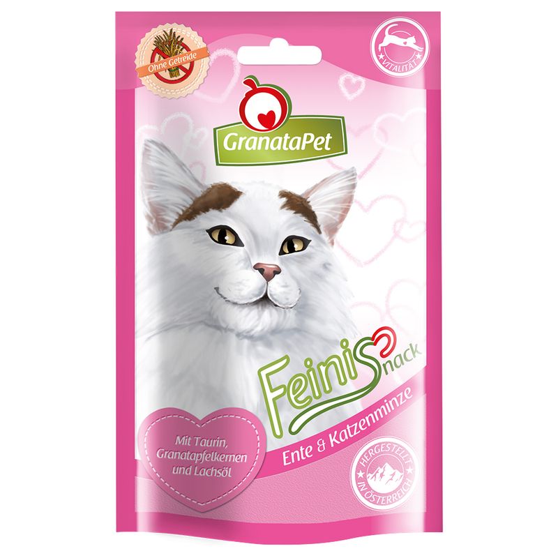 GranataPet Feinis Katzensnacks, Ente & Katzenminze zu TOP-Preisen