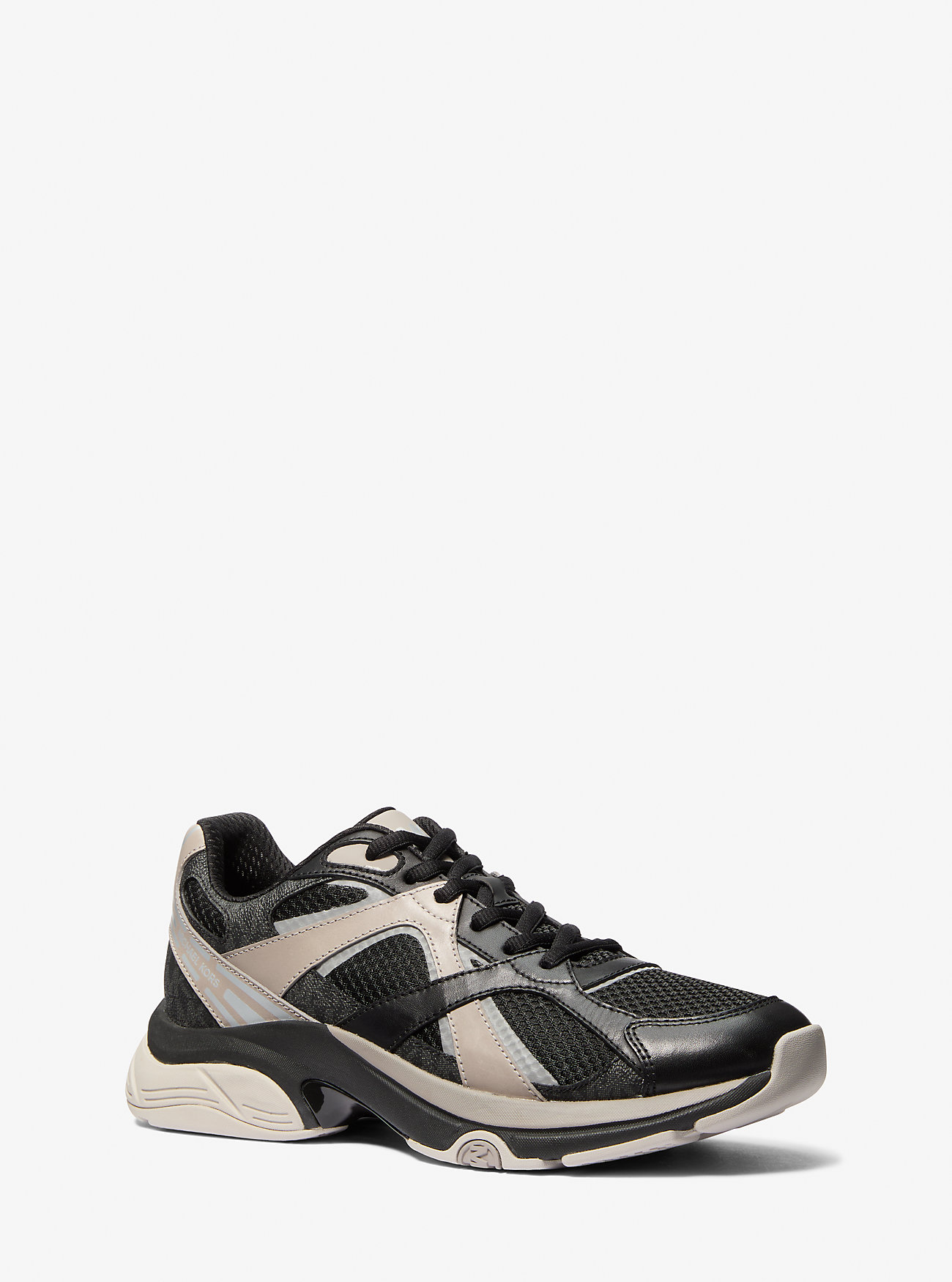 Leo Mixed-Media Trainer - BLACK