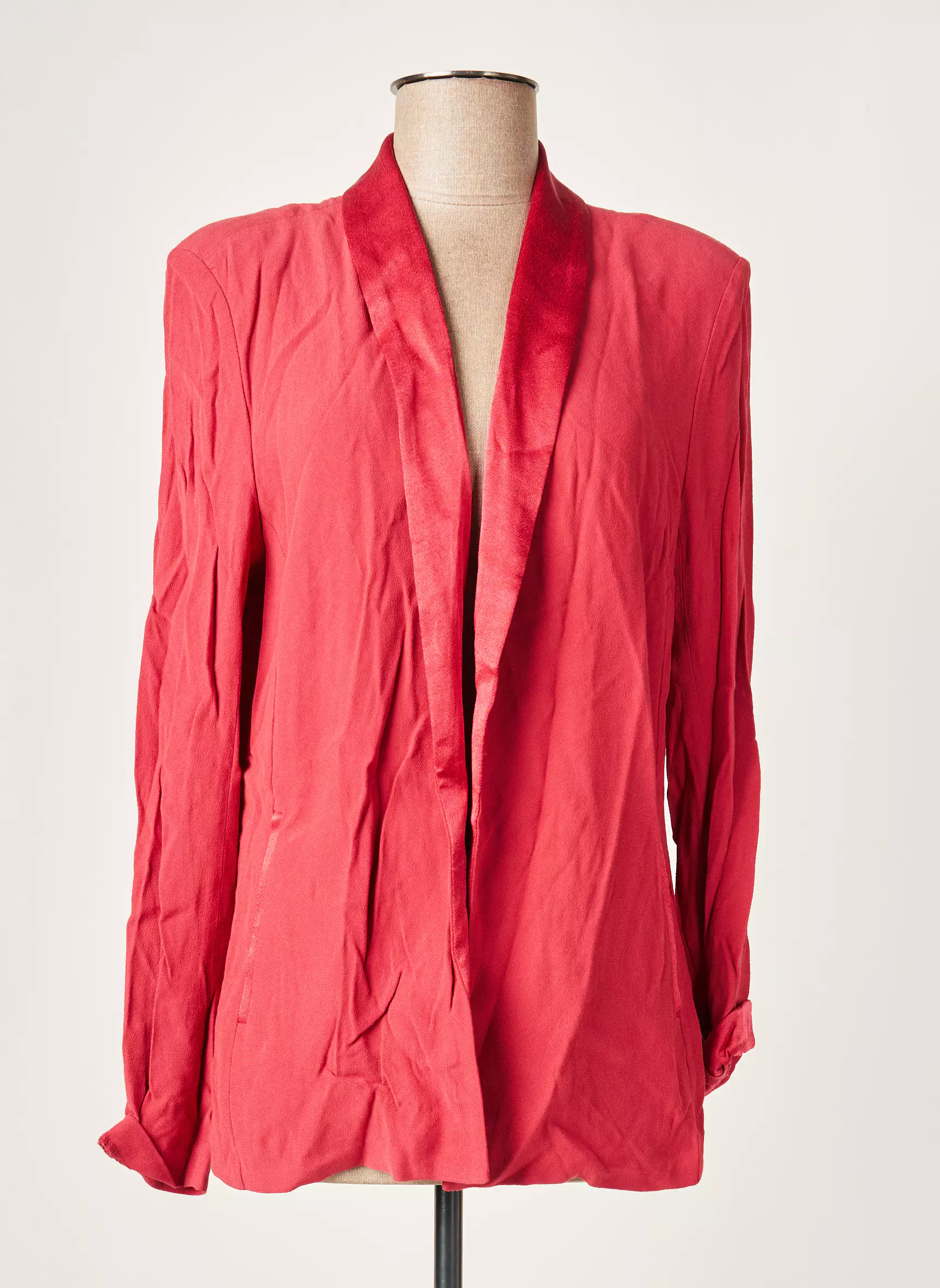 American Vintage Vestecasual Femme couleur rouge
