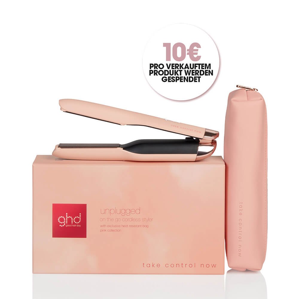 ghd - good hair day Glätteisen pink unplugged™ Styler