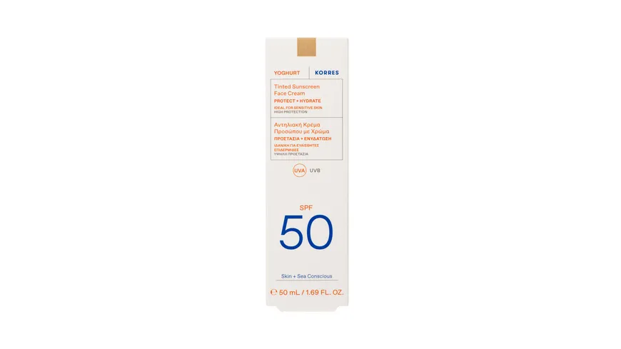 KORRES YOGHURT Getönte Sonnencreme für das Gesicht SPF50 50 ml