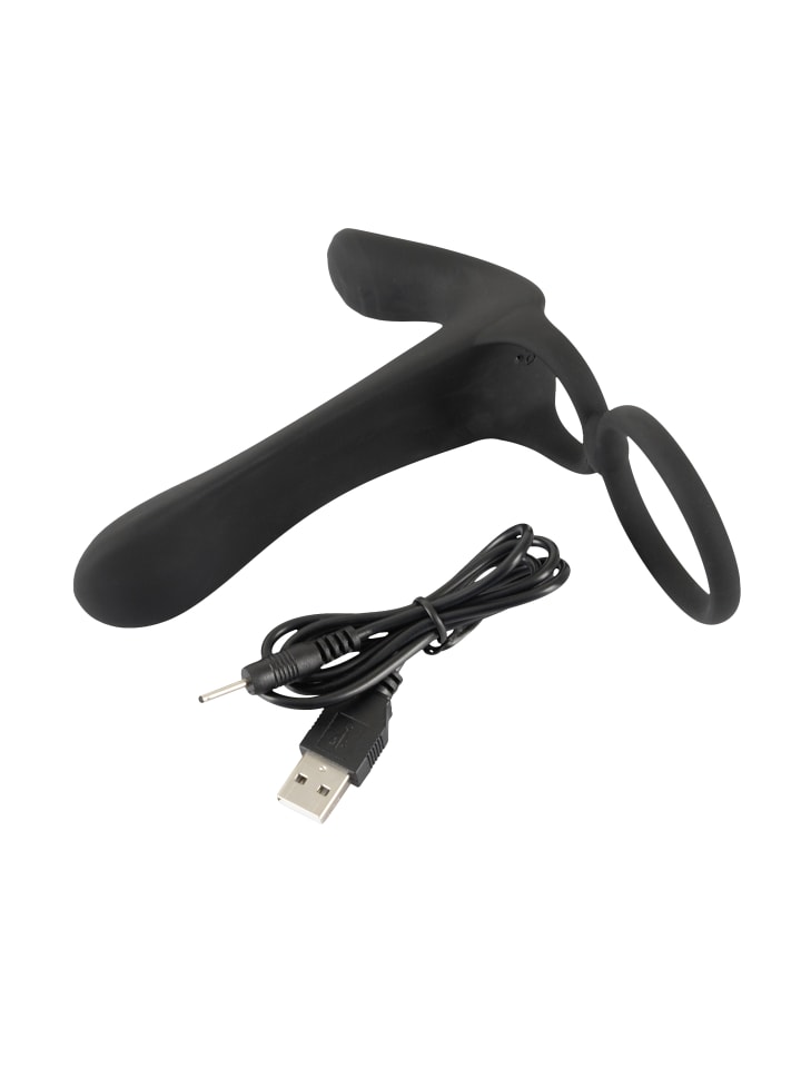 Black Velvets Paarvibrator Couple's Vibrator in schwarz günstig kaufen 14 cm
