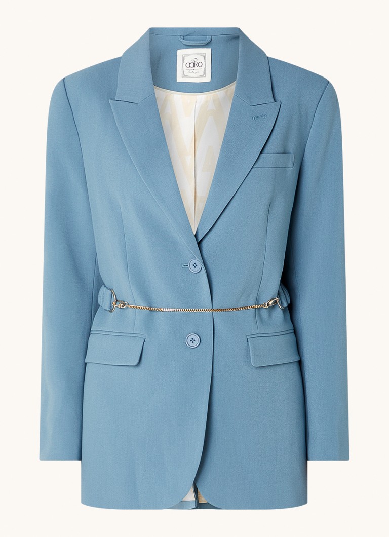 Aaiko Amilla blazer with flap pockets and belt