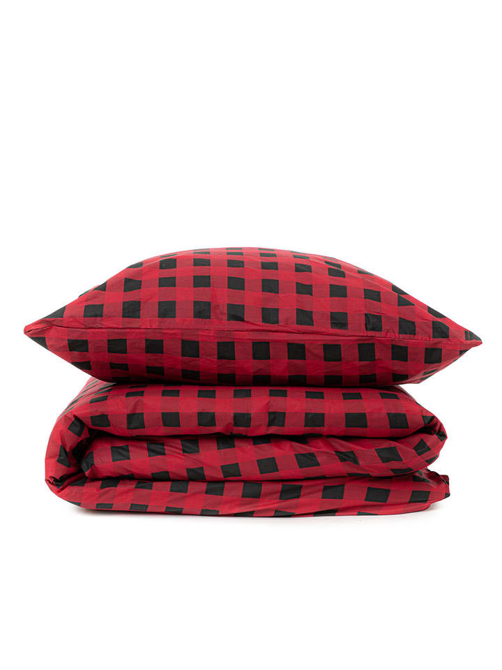 Homla 3tlg. Flanell-Bettwäsche-Set ''Ameri'' in Rot günstig kaufen