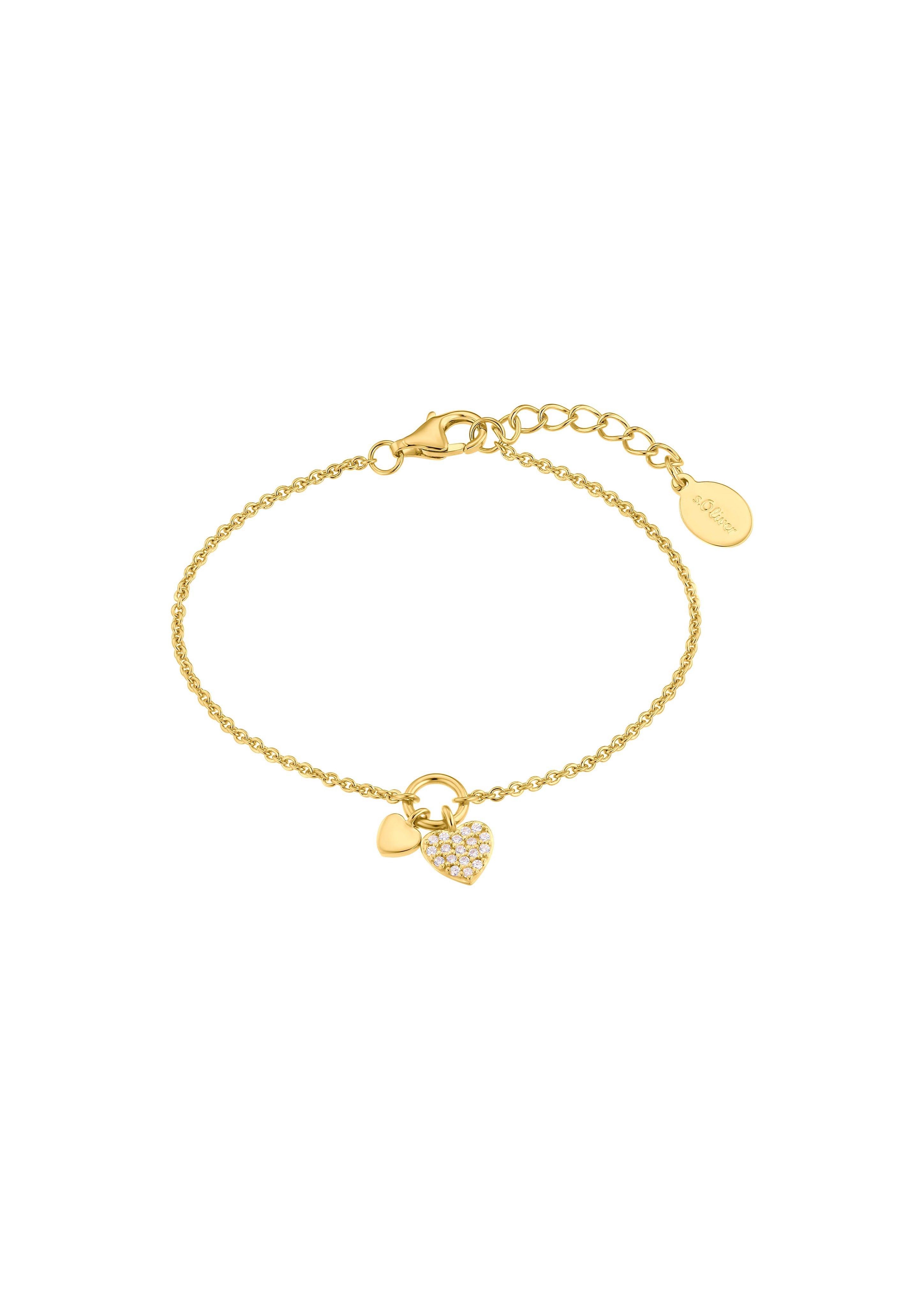 Herz-Armband aus gelbvergoldetem Silber  6009194-19E0