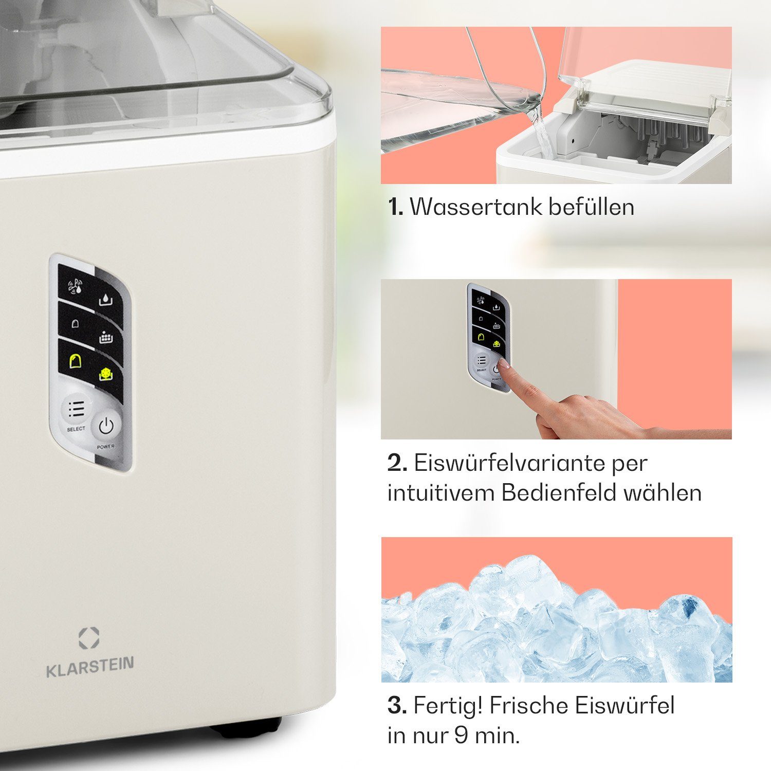 Klarstein Eiswürfelmaschine Albaron