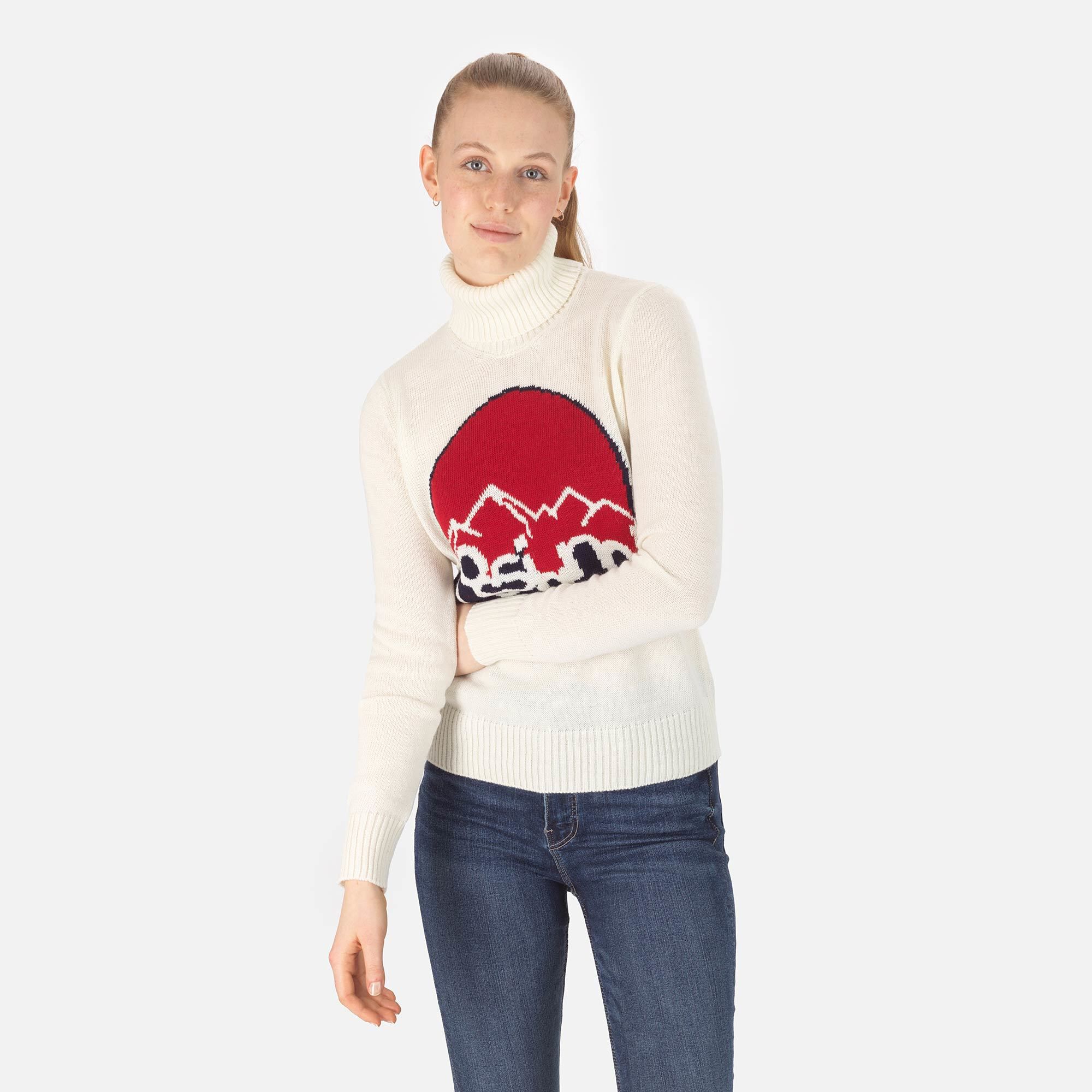 Pull à col roulé en maille Femme