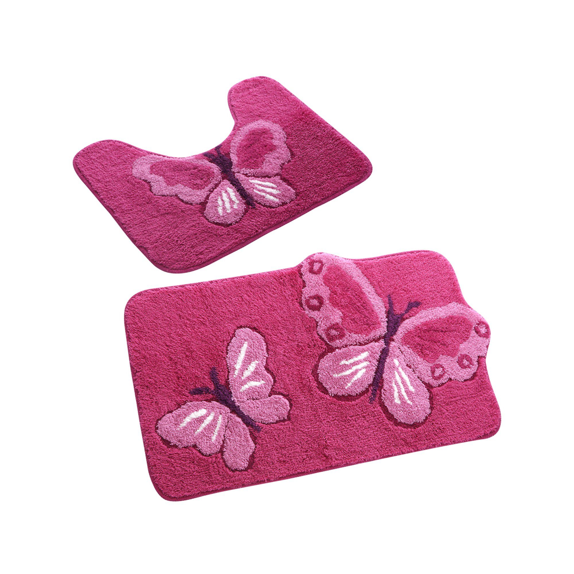 Tapis de bain fantaisie Papillons