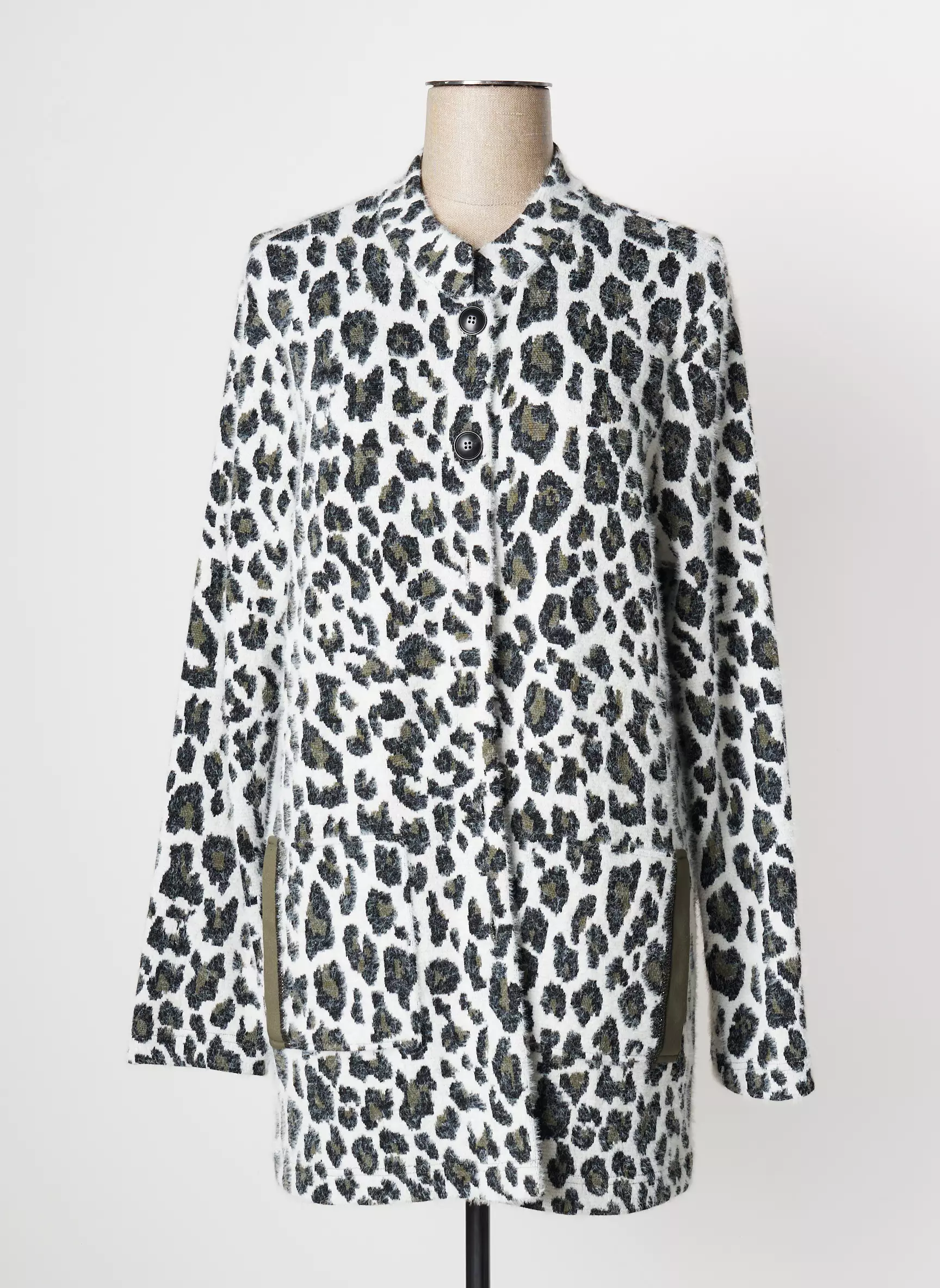 Just White Cardigans Femme couleur vert