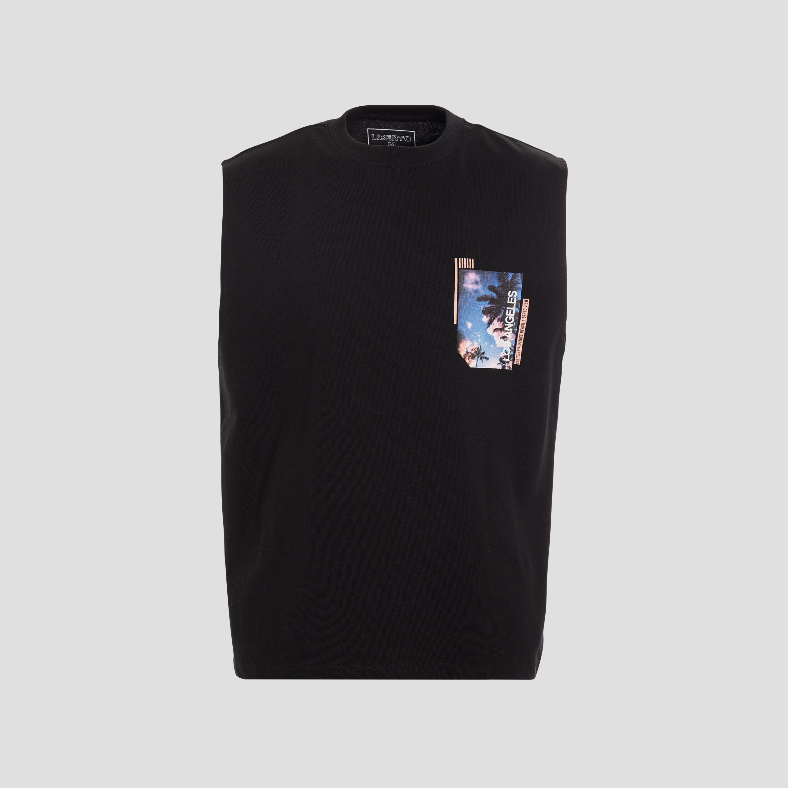 Débardeur Liberto noir homme | La Halle