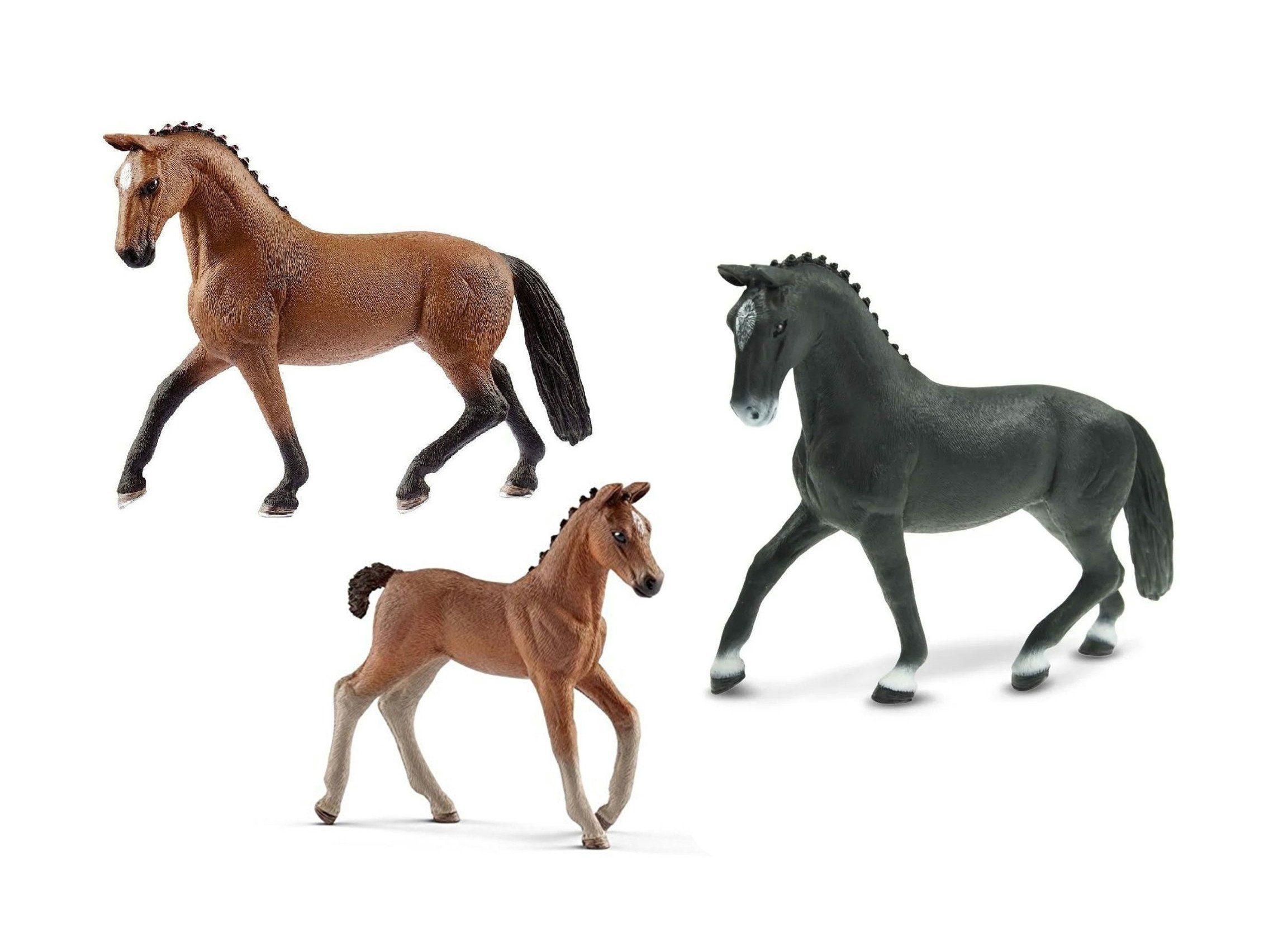 Schleich® Spielfigur Tierfiguren - Pferde-Set mit 15 Pferden