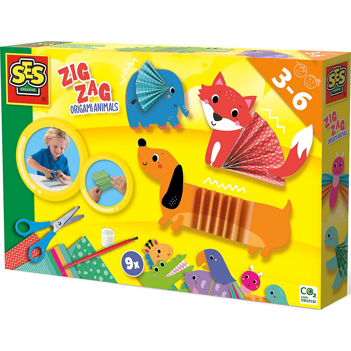 Zick-Zack-Origami-Tiere