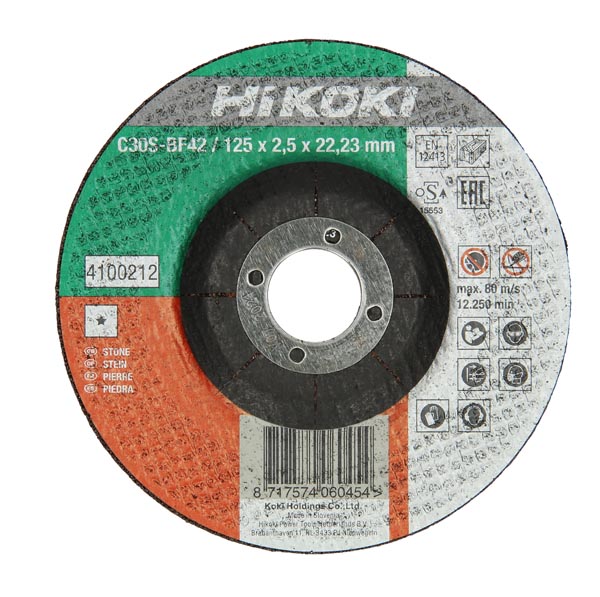 HiKOKI-lisävarusteet 4100212 Kiven katkaisulaikka 125x2,5 kovera