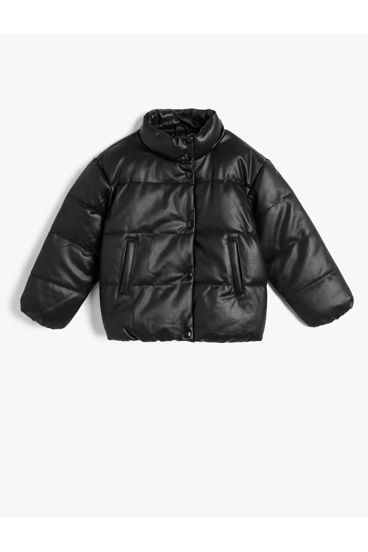 Koton  Pufferjacke, Stehkragen, Reißverschlusstasche, detailliert geknöpft