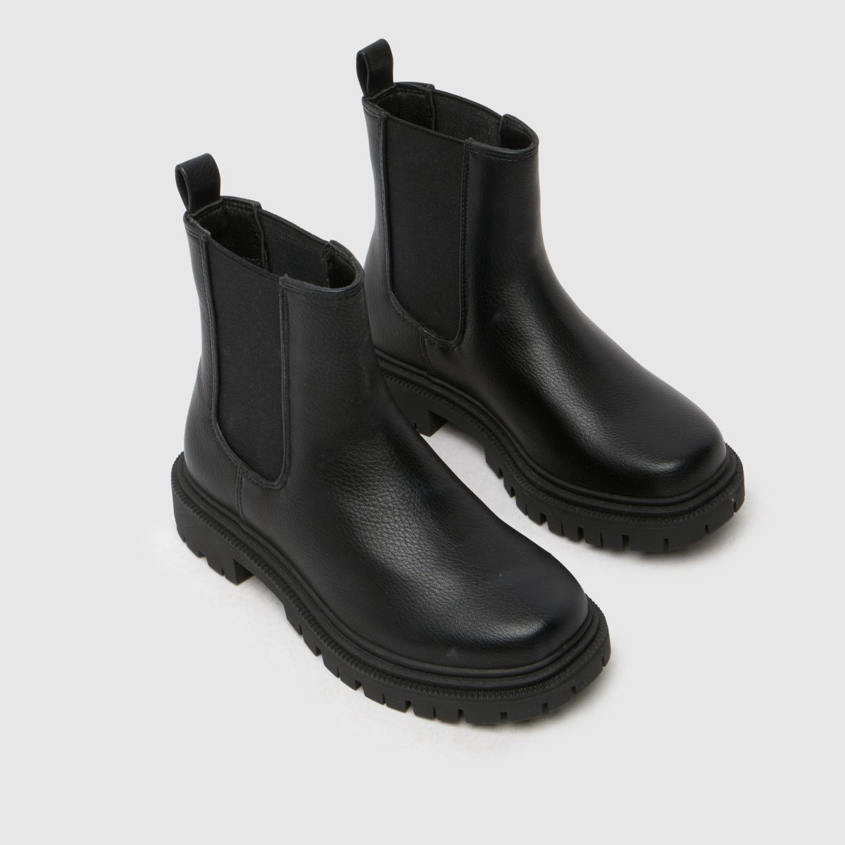 Schuh fekete click chunky chelsea lányka junior csizma