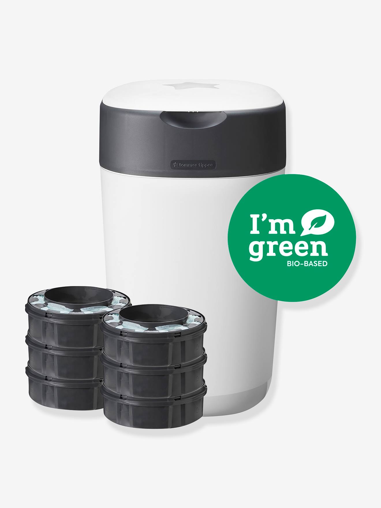 Tommee tippee Starter-Set: Windeleimer Twist & Click + 6 Nachfüllkassetten TOMMEE TIPPEE - weiß