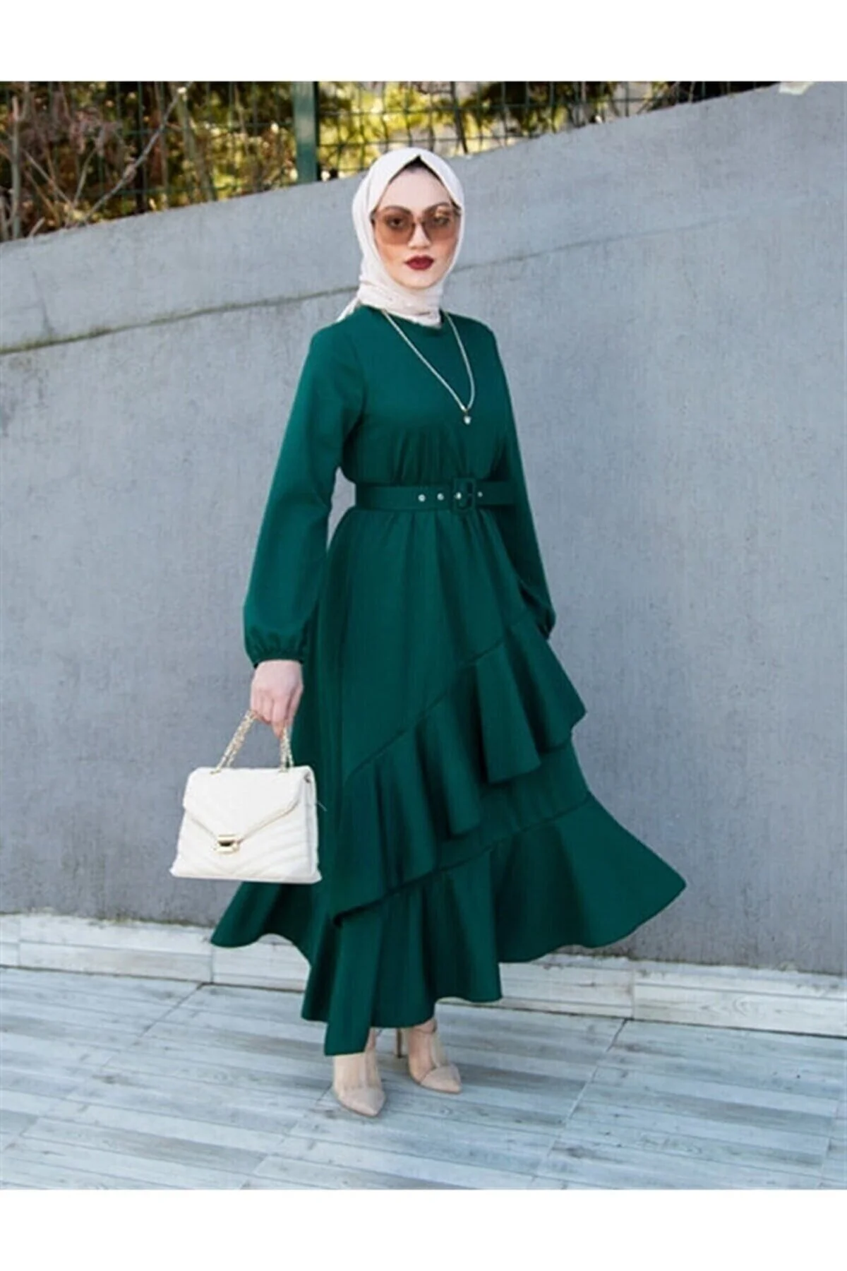 VOLT CLOTHİNG  Kleid - Grün - A-Linie