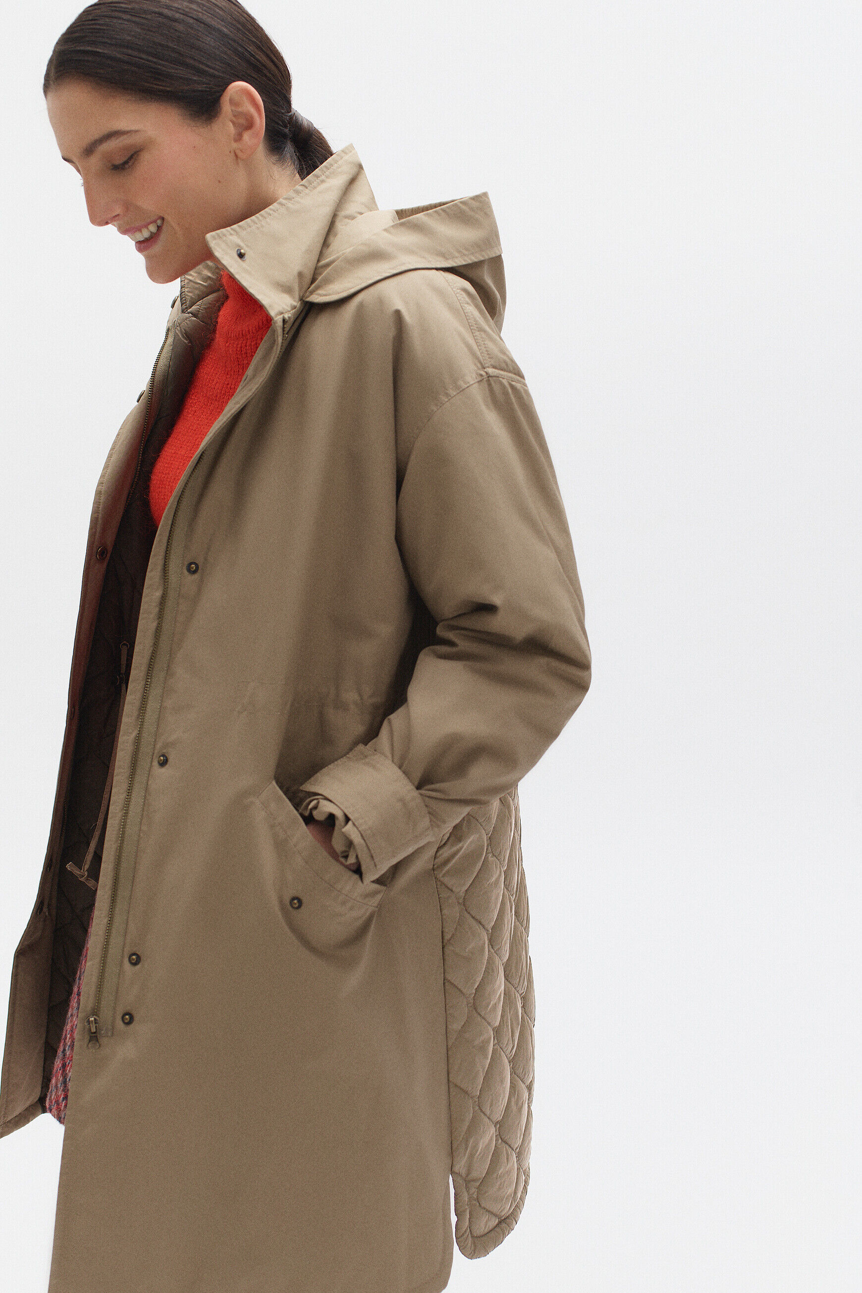 parka milo creme femme