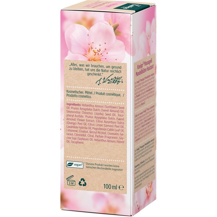 Massageöl Mandelblüten Hautzart