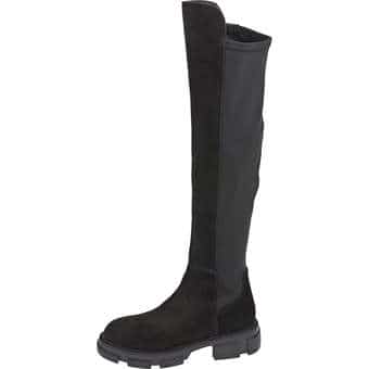 Alpe Woman Overknee in schwarz