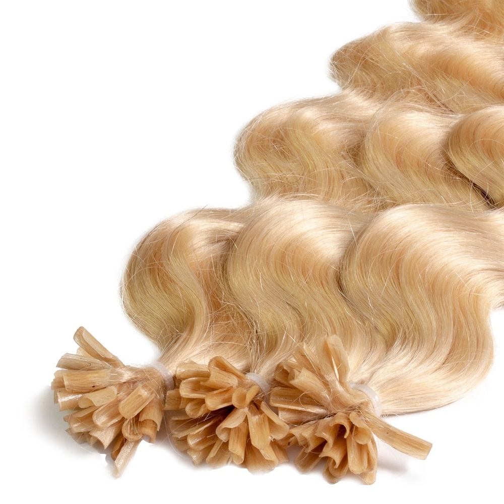 hair2heart Extensions à chaud Bonding Premium cheveux naturels #22 Blond doré 0.5g extensions
