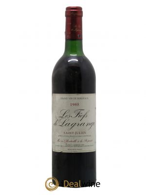 Les Fiefs de Lagrange Second Vin  1988 - Lot de 1 Bouteille