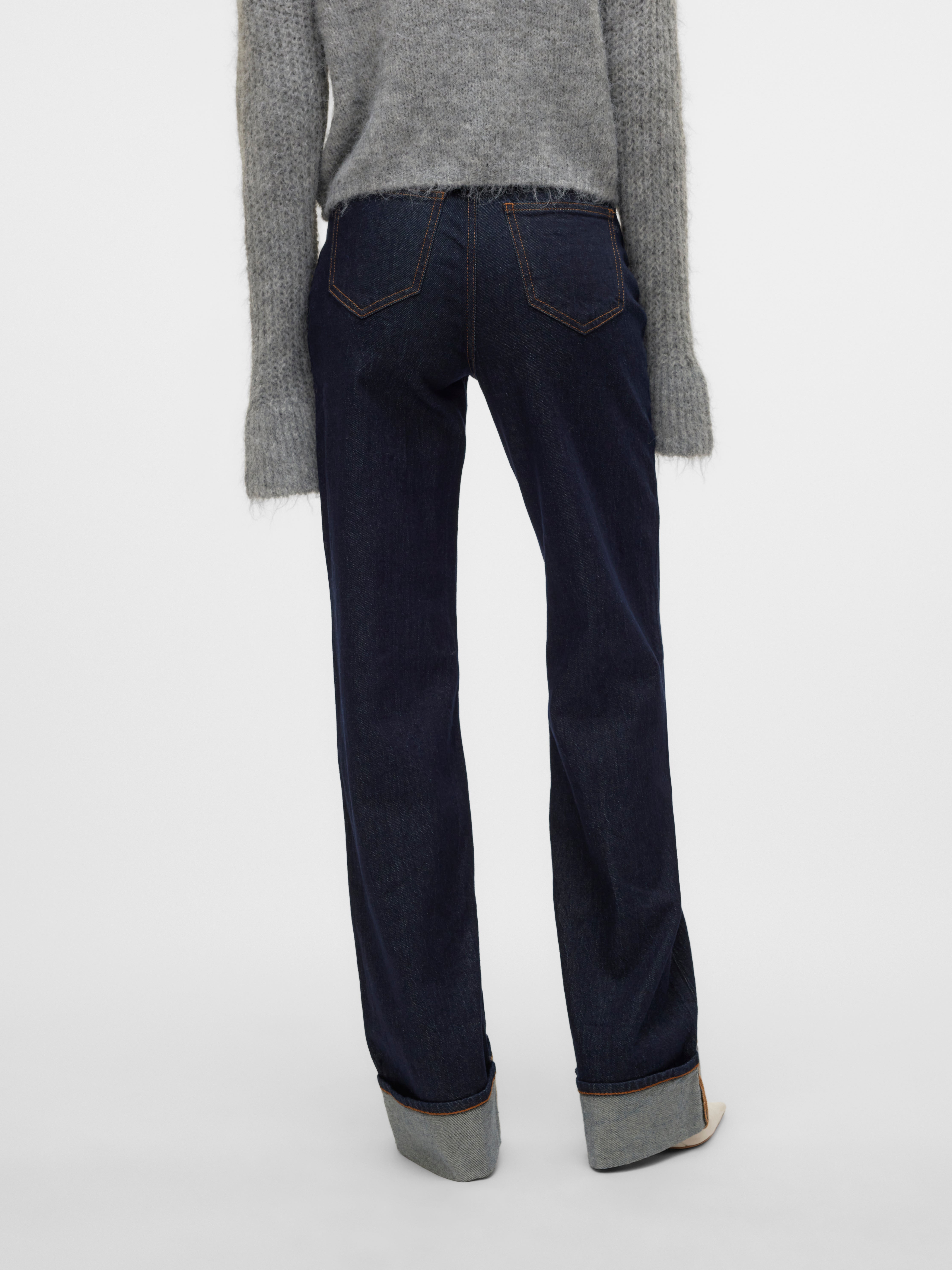 VMTESSA Hohe Taille Weiter Beinschnitt Jeans