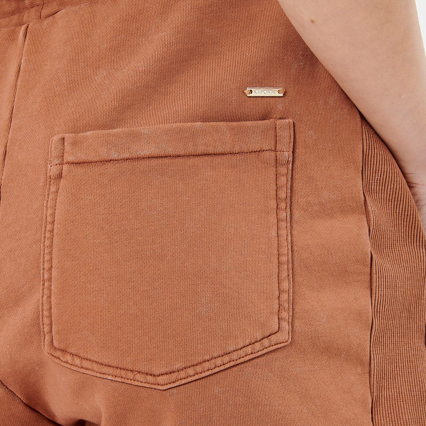 APRIL  Short marron femme 100% coton