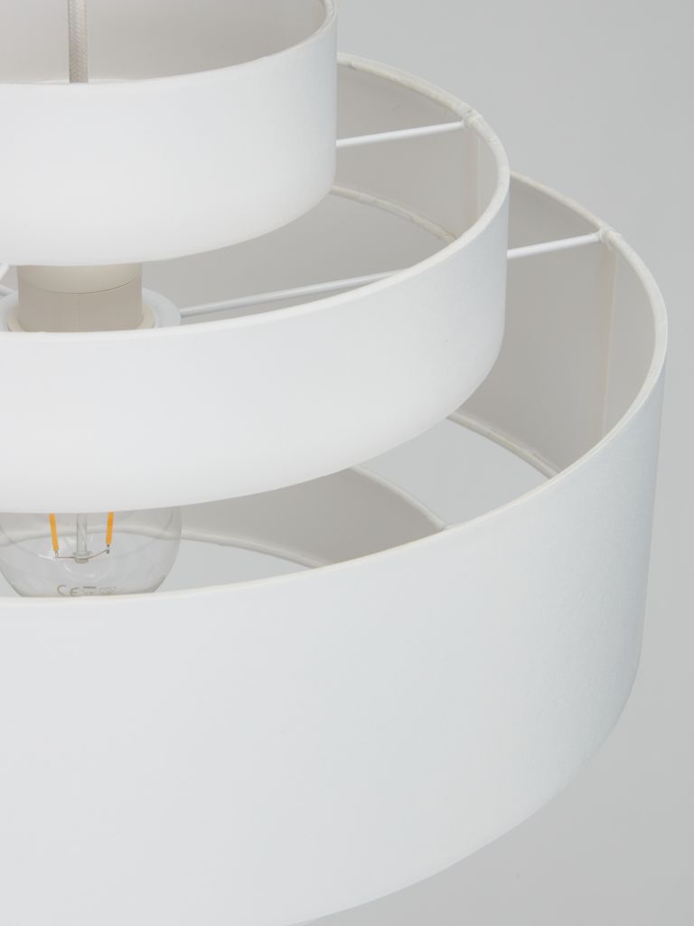 TYGE Lampa wisząca TYGE Ø35xW29cm biała