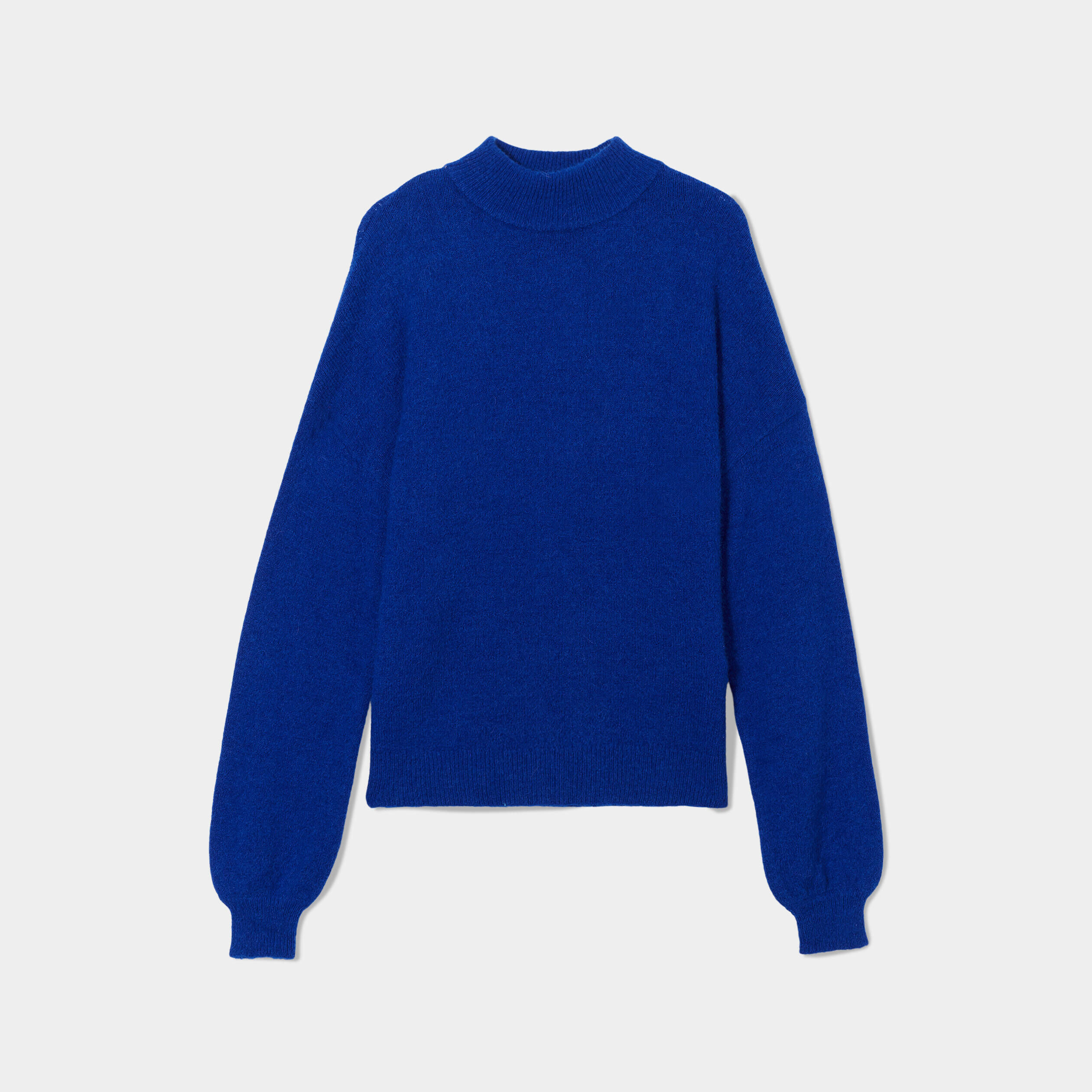 Pull col montant bleu electrique femme | Cache Cache