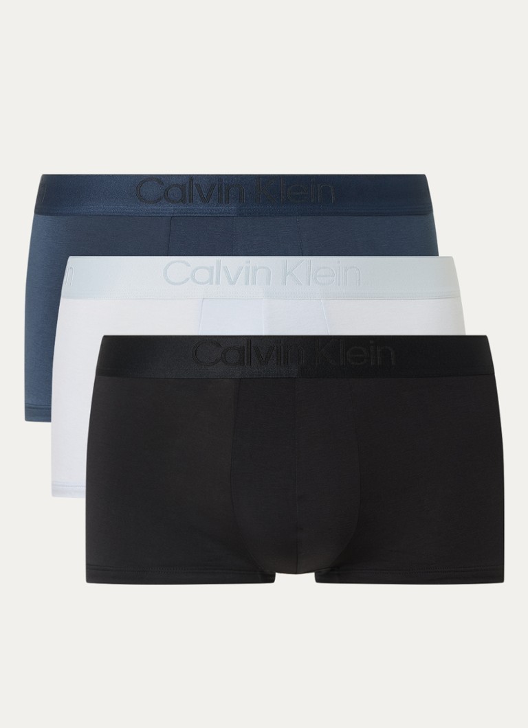 Calvin Klein černé boxerky ze směsi lyocellu, balení po 3 kusech