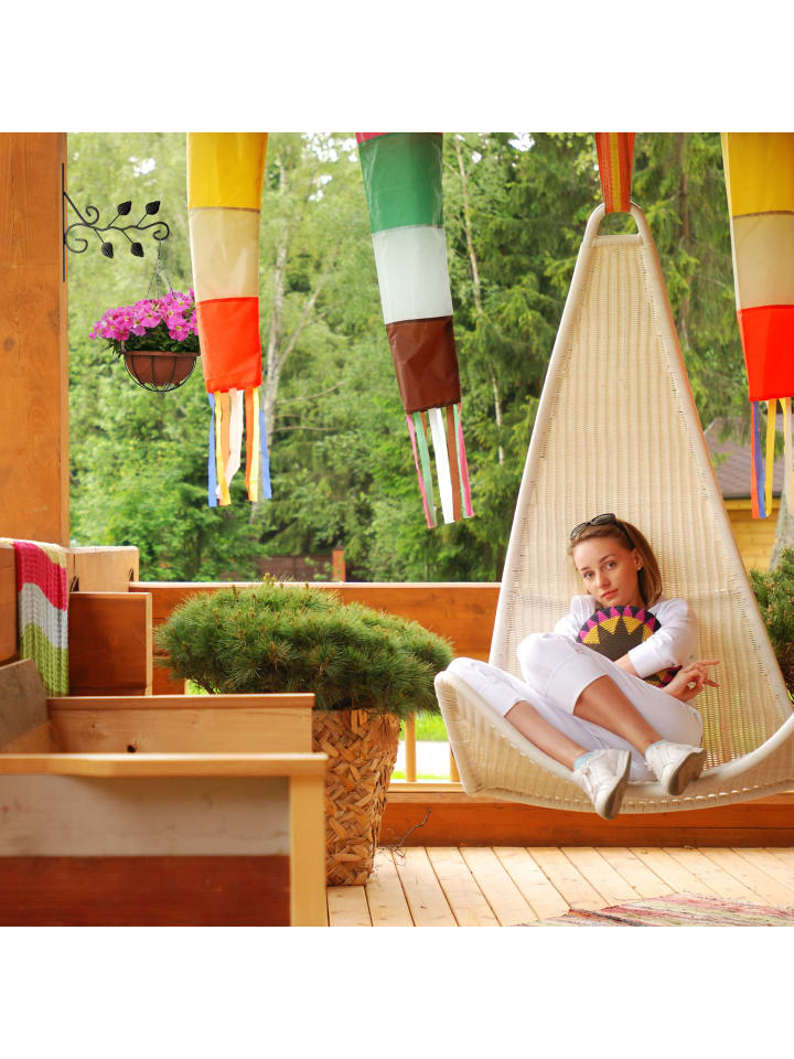 relaxdays Blumenhaken Blätter in Schwarz günstig kaufen onesize