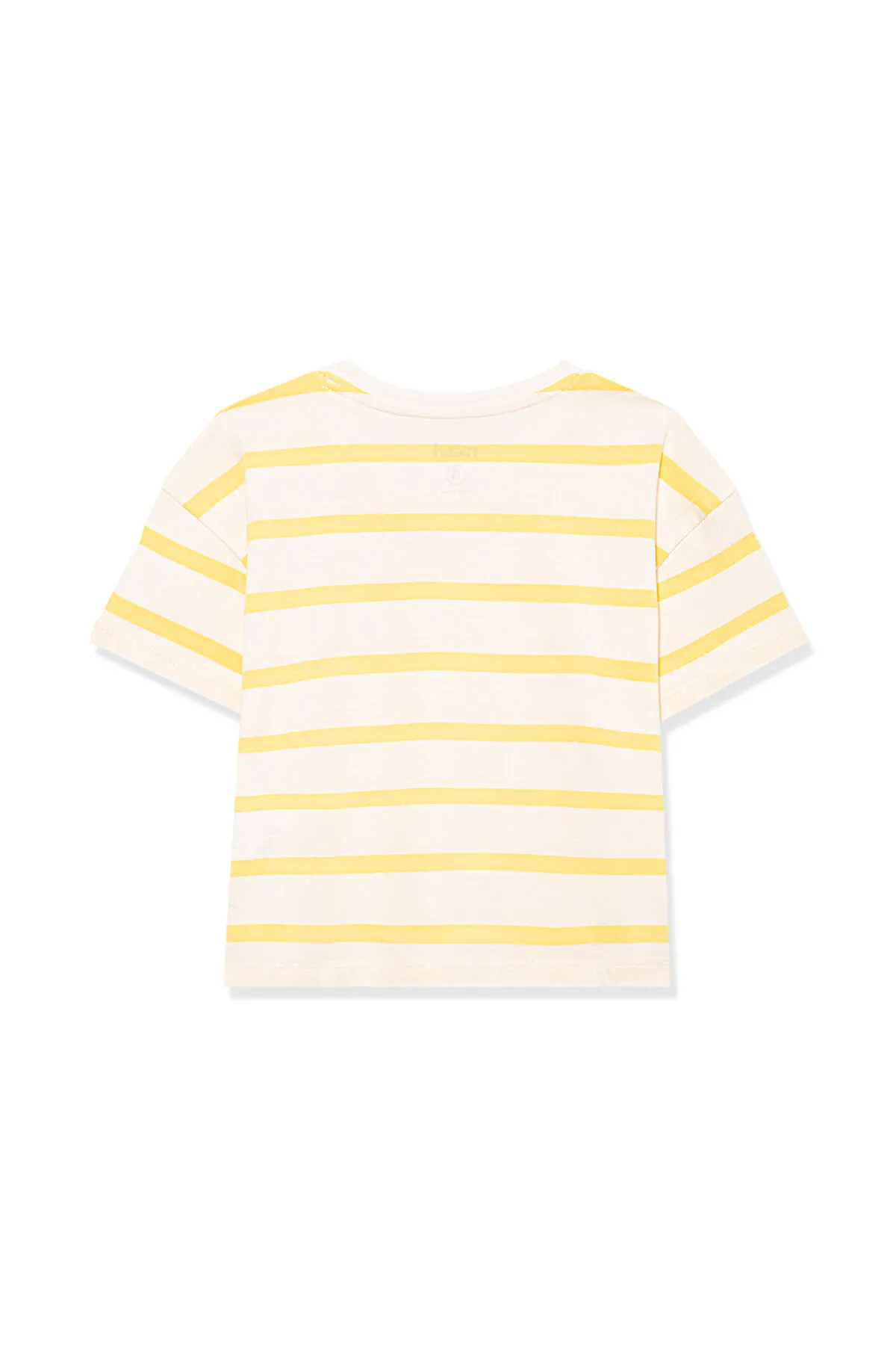 Mavi  Gelb gestreiftes, kurzes T-Shirt mit Logo-Aufdruck - Short Cut7610182-71368