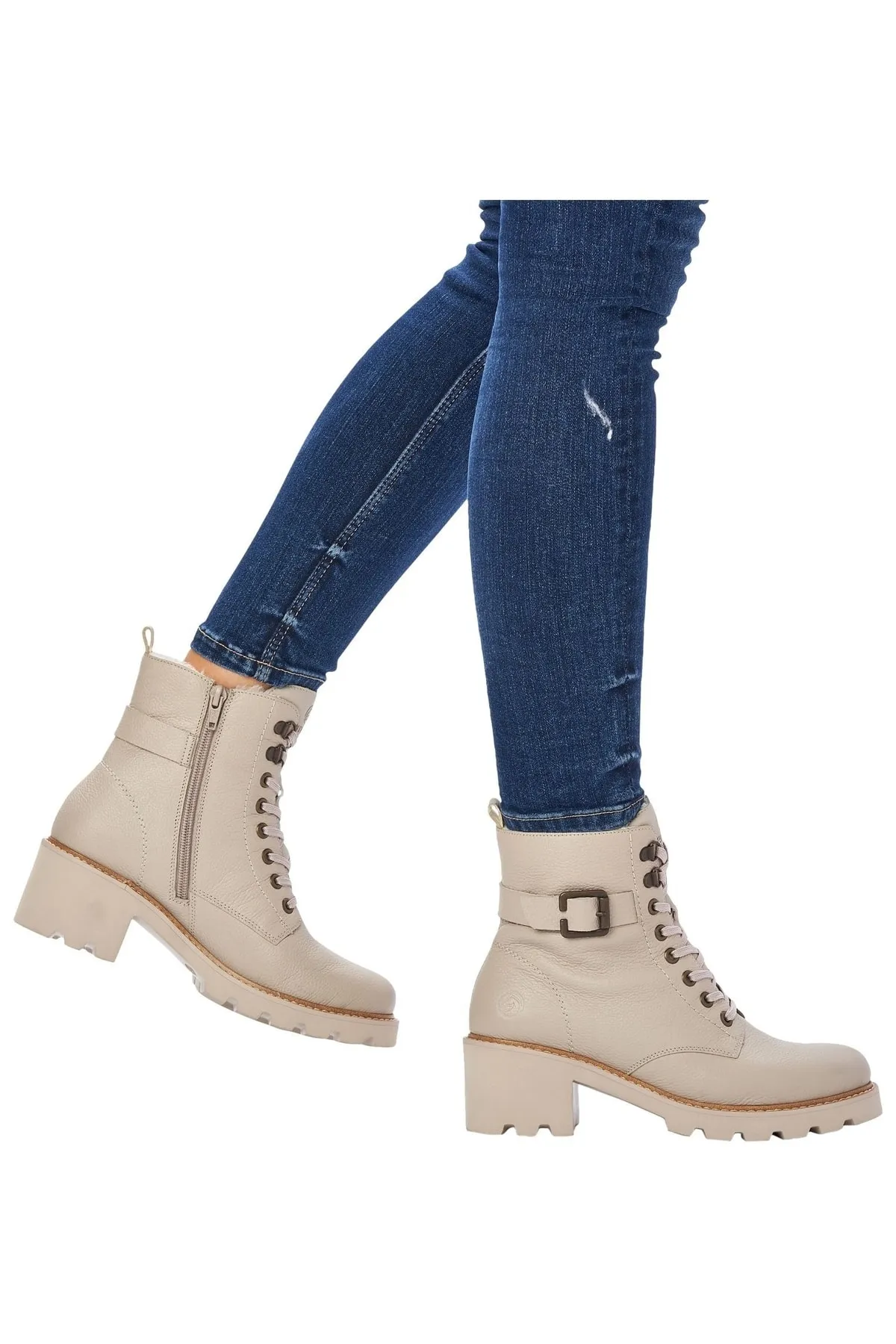 Remonte  Stiefelette - Grau - Blockabsatz
